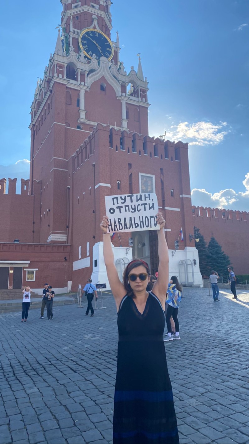Irina Vilkova on Red Square
