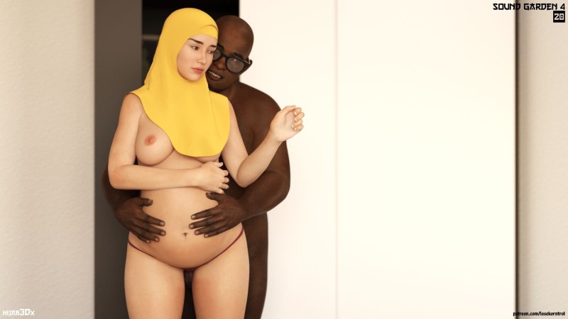 Pregnant in hijab naked