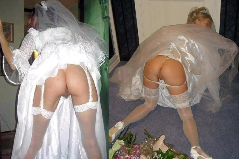 Naked brides peeping