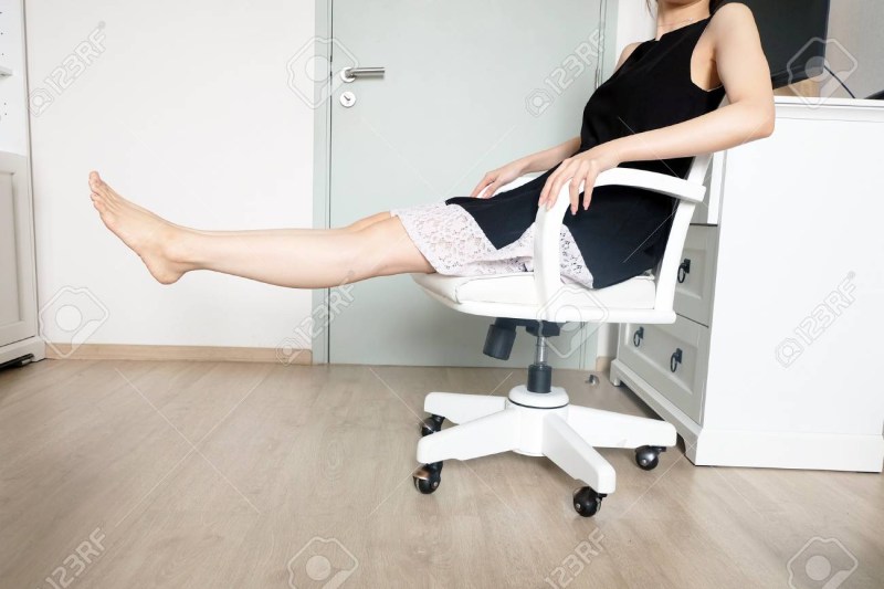 Girl in a gynecological chair