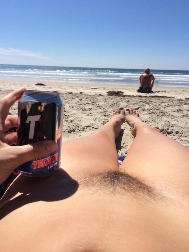 Selfie from a nudist beach