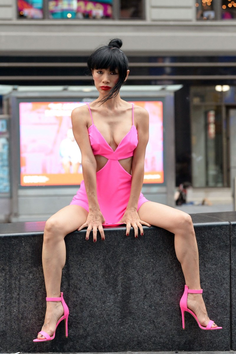 Bai Ling - Photoshoot in Times Square in New York 08/20/2021