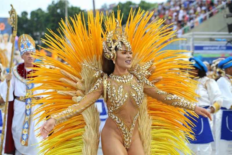 Girls on the carnival in Rio de Janeiro