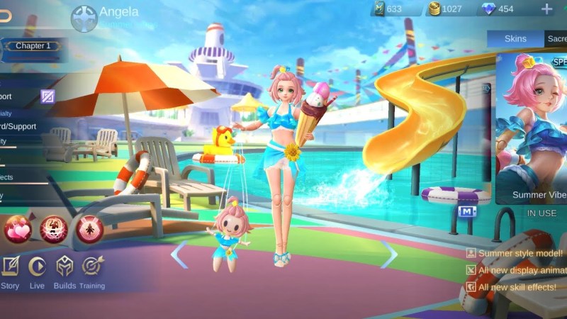 Angel Mobail legends Summer skin