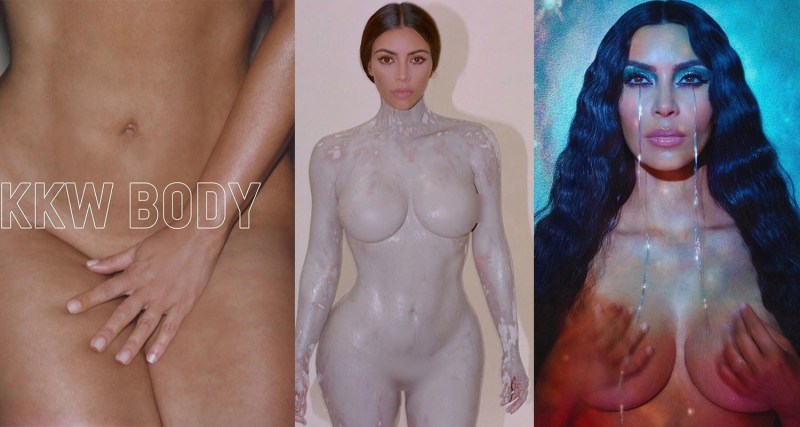 Kim Kardashian drain naked