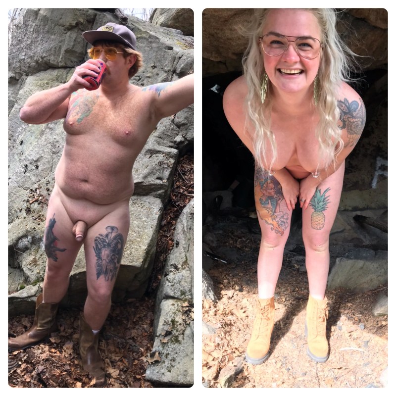 Separate women without panties