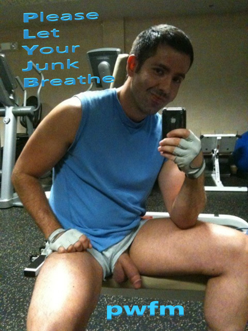 Naked men in the gym