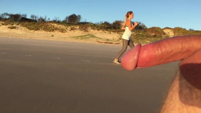 A huge cock is publicly