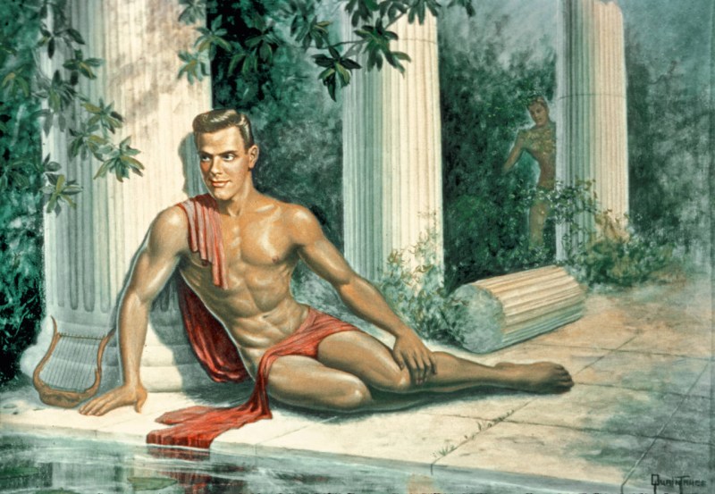 Naked men without panties