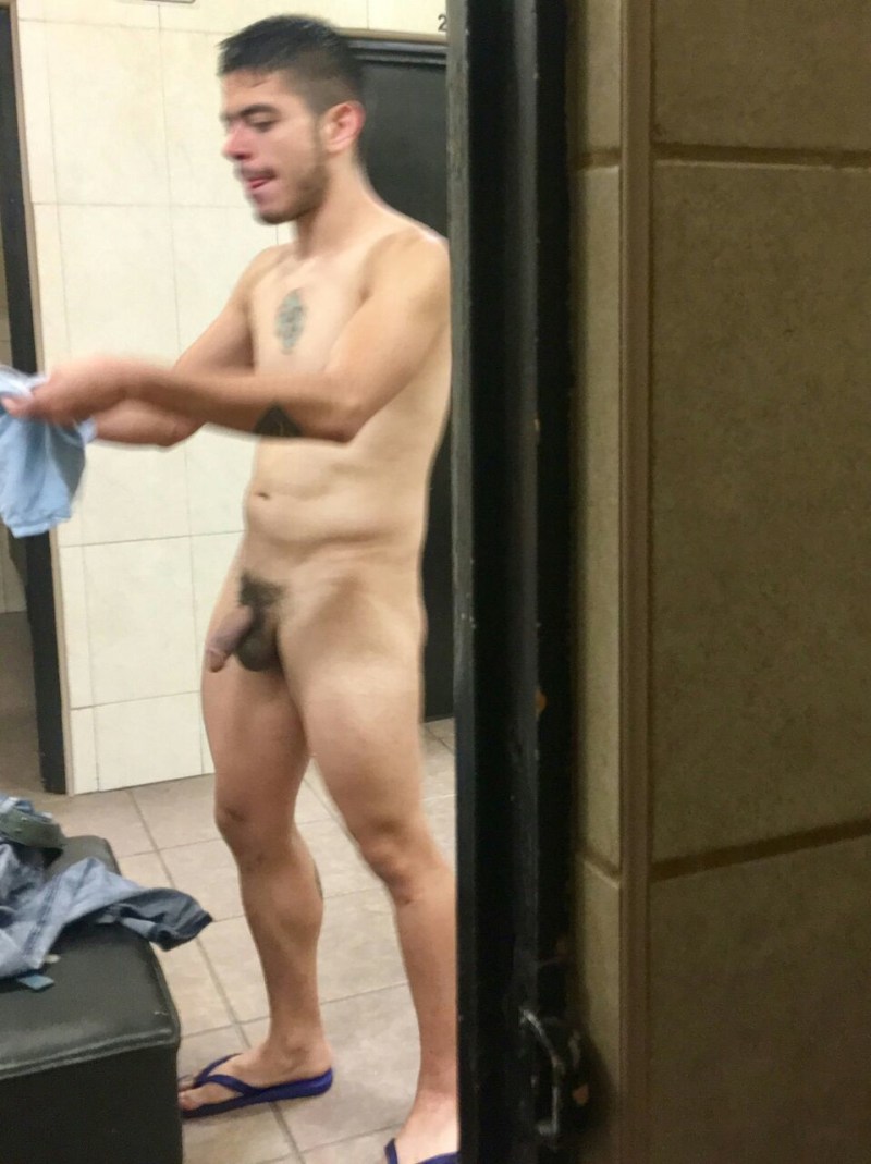 Naked football players hidden camera