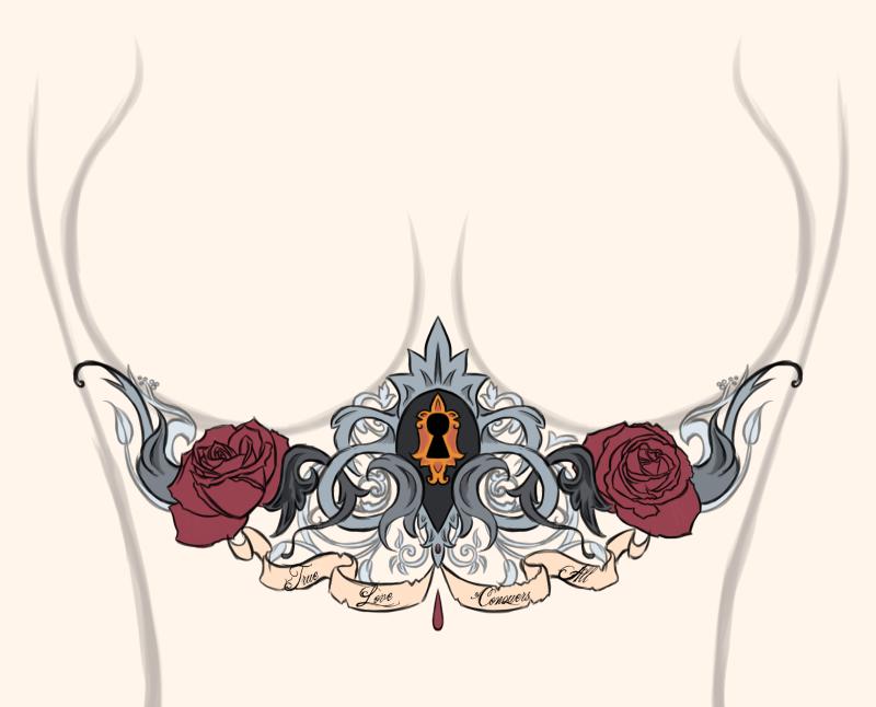 Tattoo sketch without background nipples