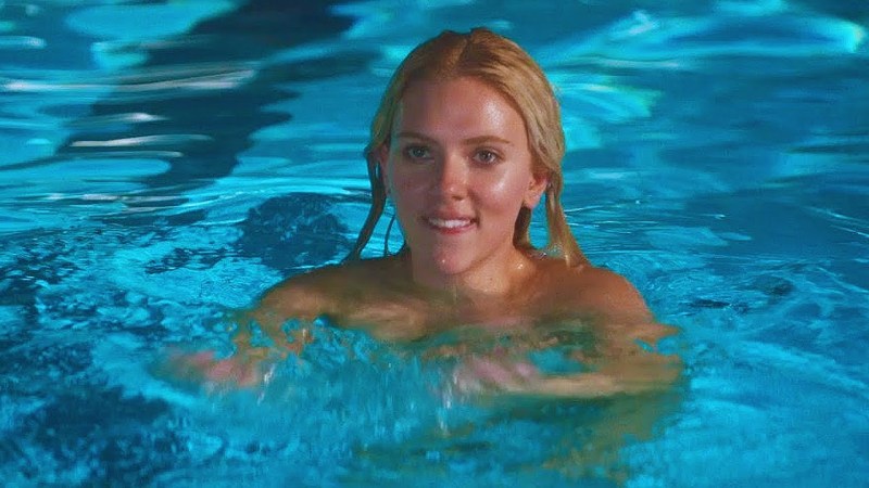 Scarlett Johansson in the pool