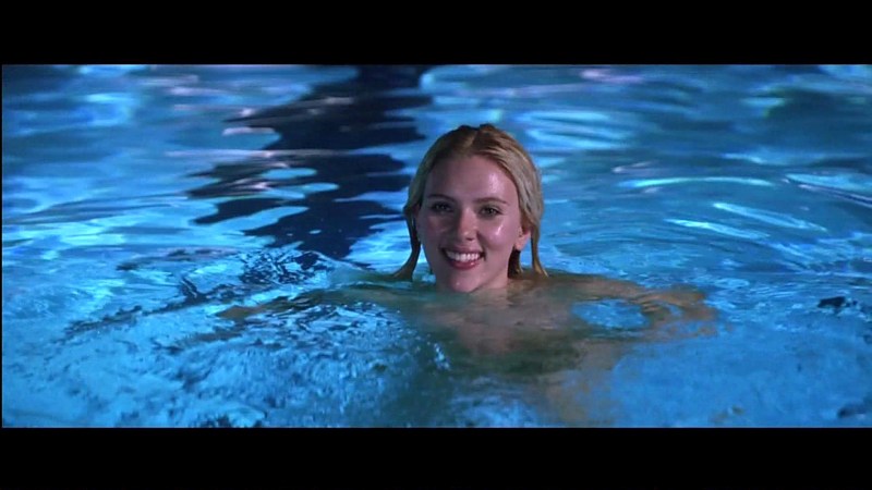 Scarlett Johansson in the pool