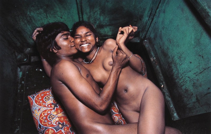 Naked in Indian slums