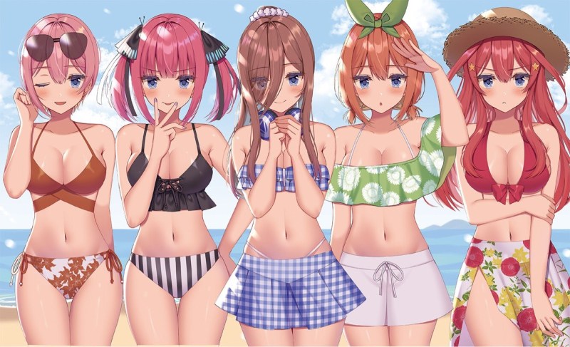 Miku Nentally in a swimsuit