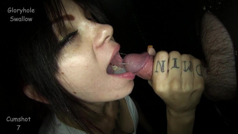 Gloryhole Swallow - Paulina Naomi 1st Visit - Blowjob Cumsho