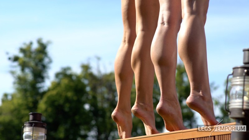 Naked Europeans with naked heels
