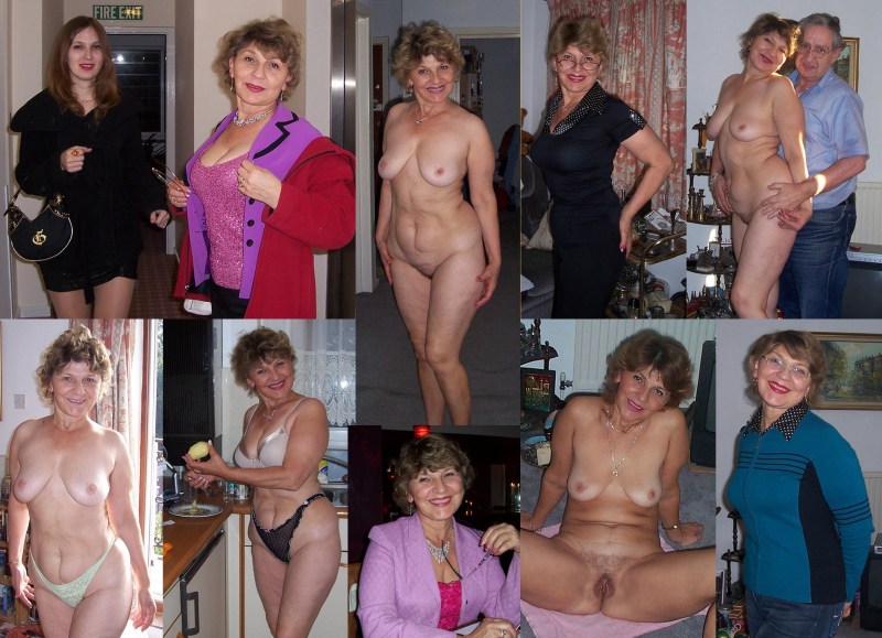 Elderly dressed vagina