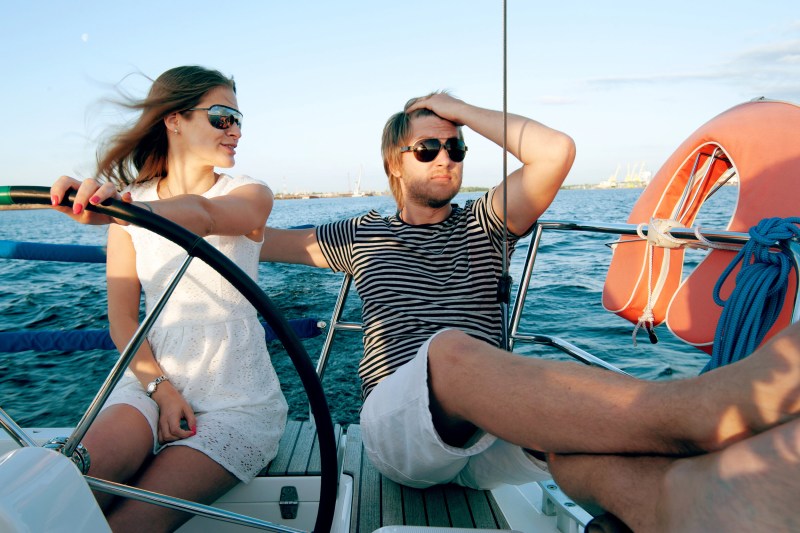 Beauties on the yacht