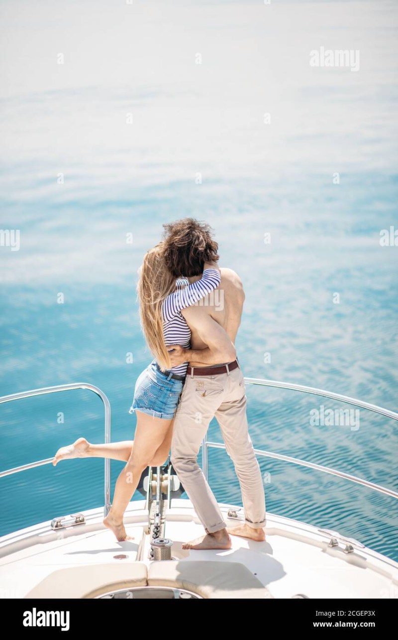 Steles naked on a yacht retro