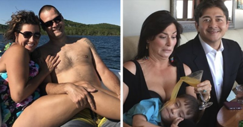 Girls hug on a yacht