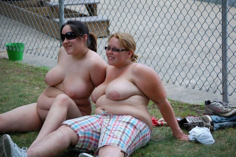 Naked mature wife in the country