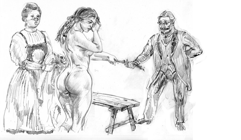 Punishment of girls flogging