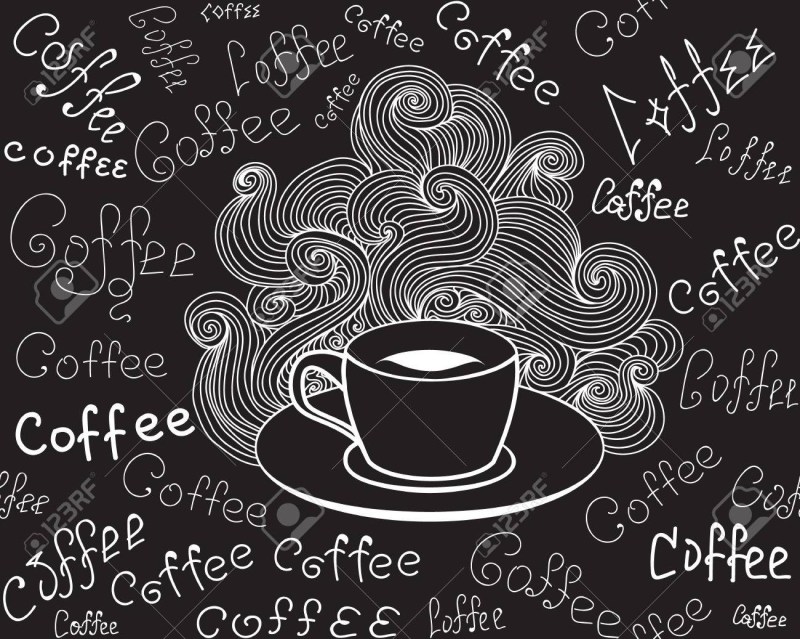 Coffee cup on the neckboard