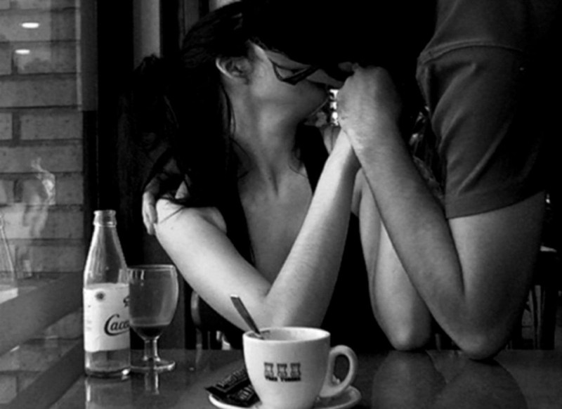 Coffee and kiss