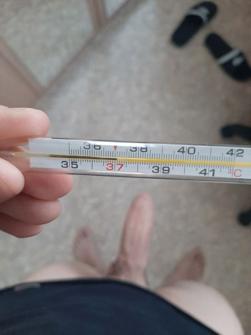 Armometer with a temperature of 38.3