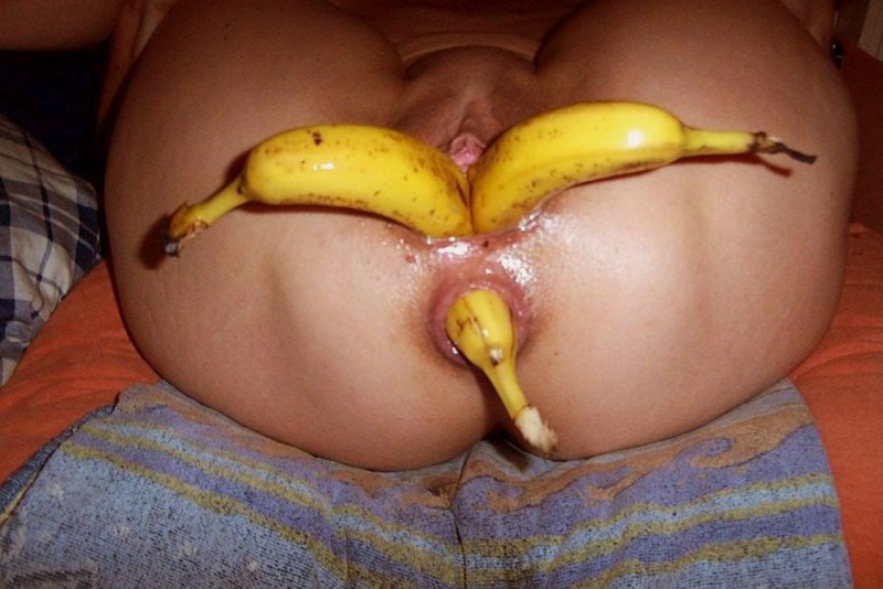 Double fuck with banana