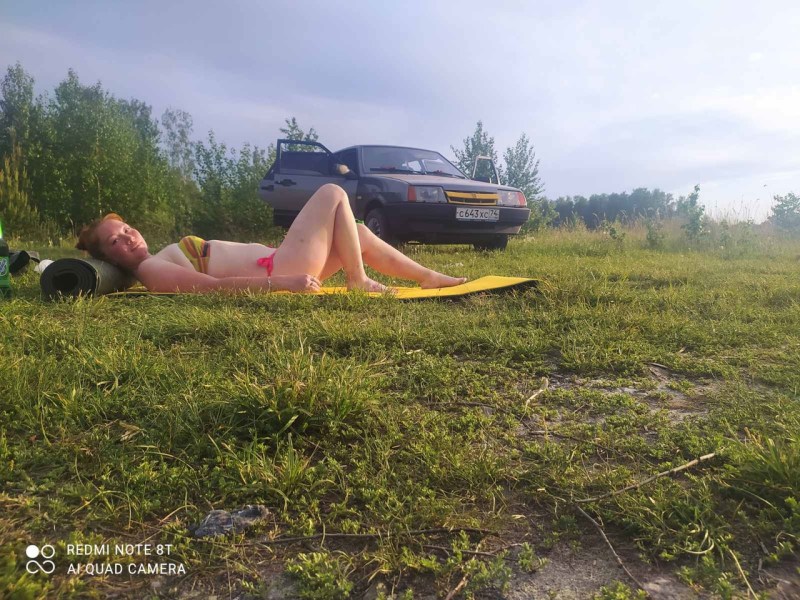 Anna Ukolova in underwear