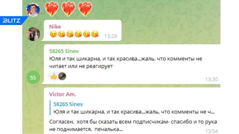 Julia Mikhalkova Telegrams