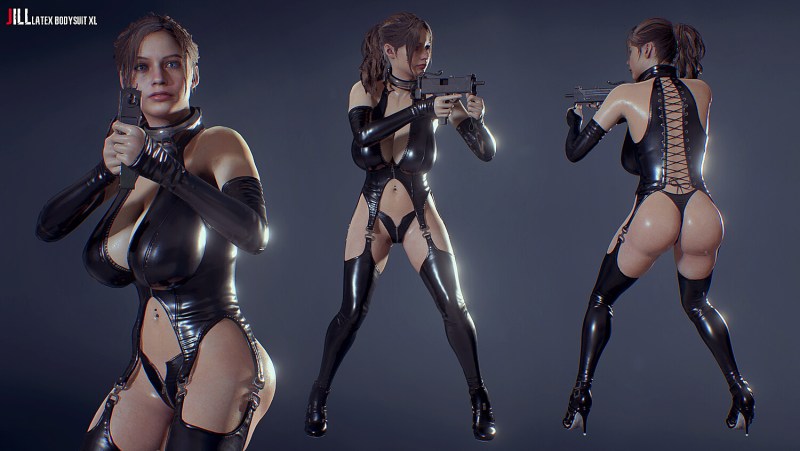 Blondes naked in transparent body