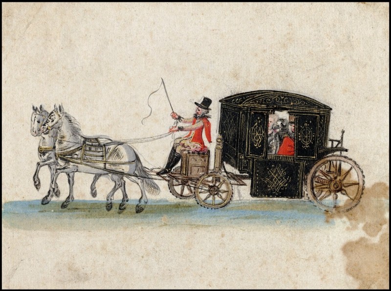 19th century carriage Russia Kucher