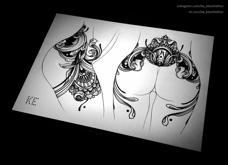 Aesthetic drawings for sketching