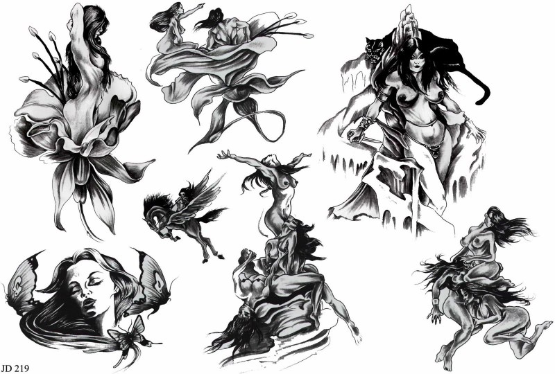 Erotic tattoo sketches