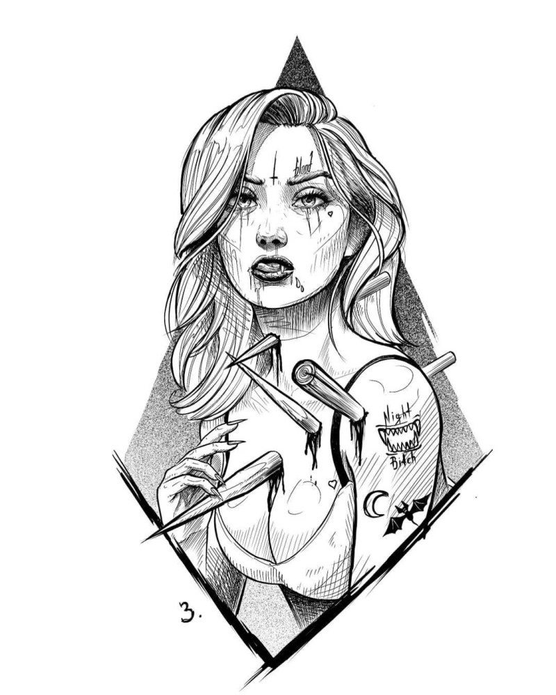 Erotic tattoo sketches
