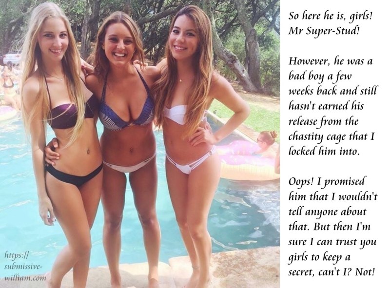 The guy hugs a girl in a bikini