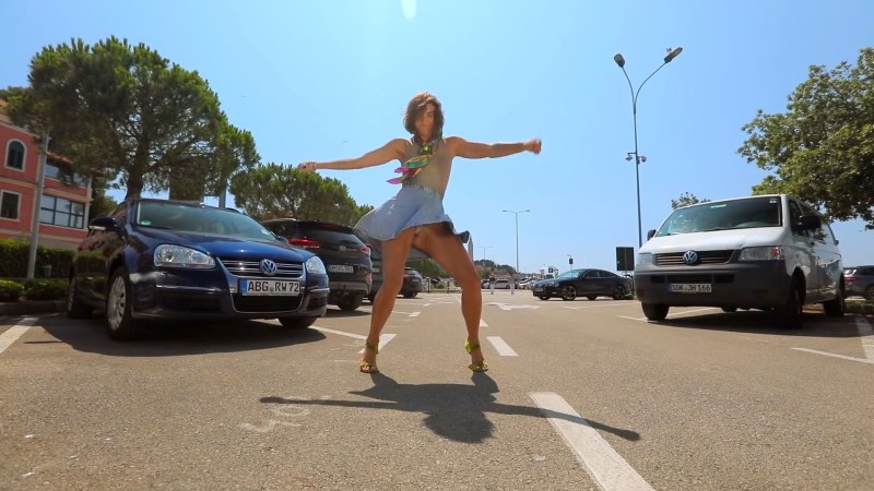 Alina Astrovskaya in a swimsuit