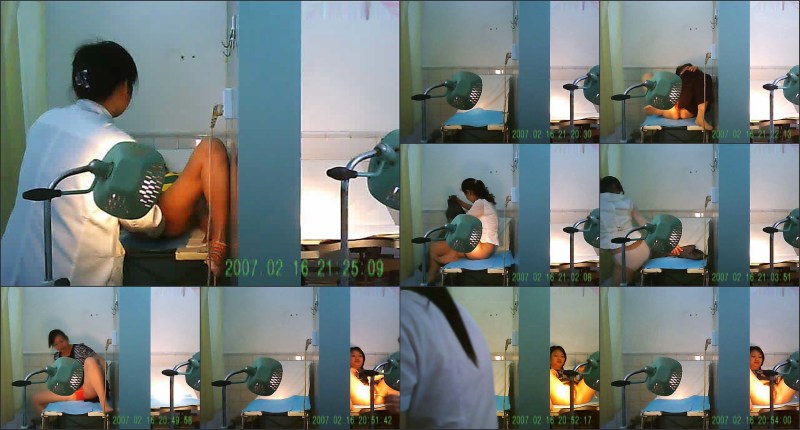 Hidden camera naked women in the office of a plastic surgeon