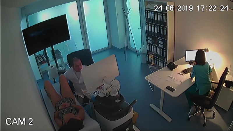 Hidden camera in a doctor's office