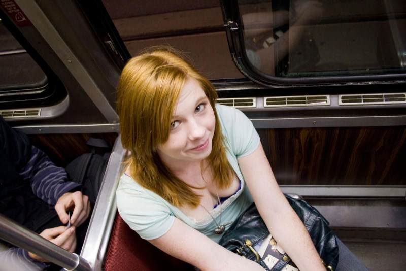 Hard gangbang in the car