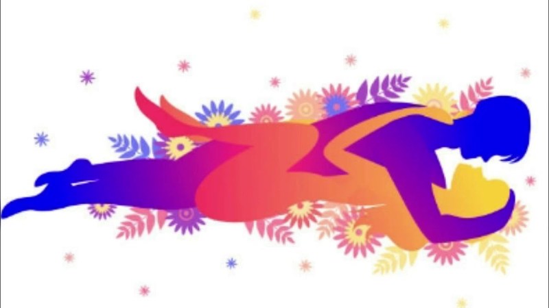 Girls without panties in bed