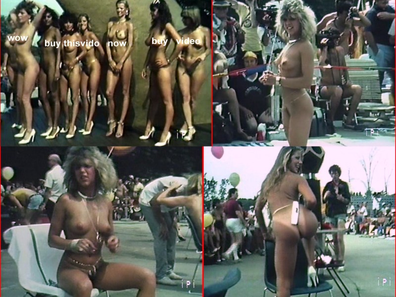 Beauty contest of naked 90s