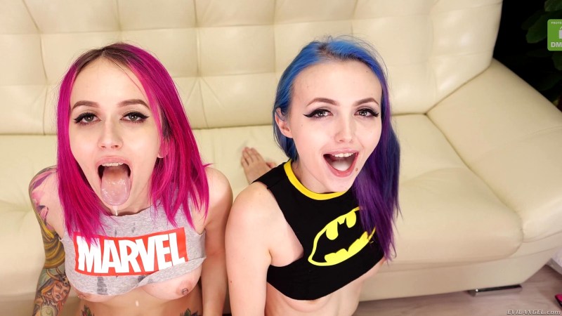 Naked beauties in the village