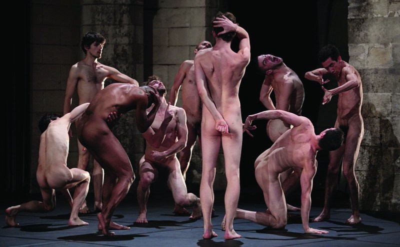 Pornographic scenes in the theater