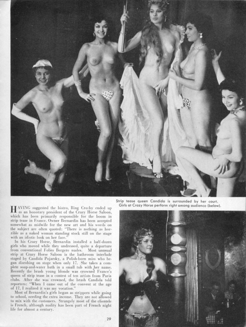 Naked actors on the stage of the theater