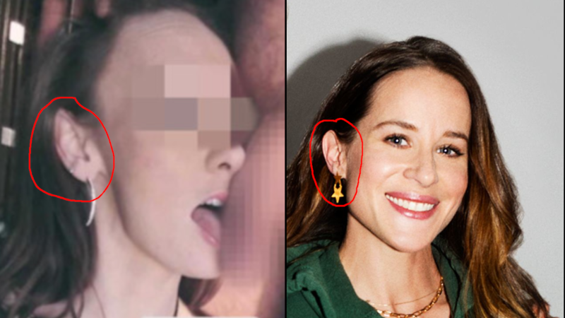 Hidden video surveillance behind his wife