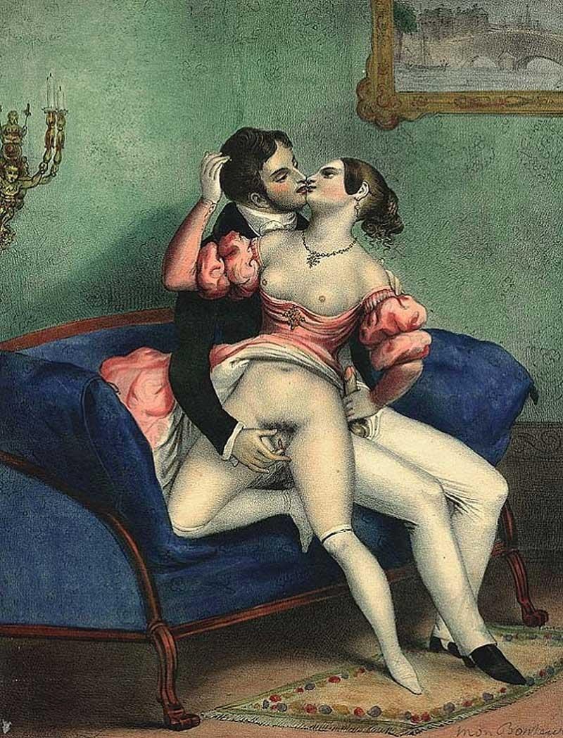Ancient pornographic painting